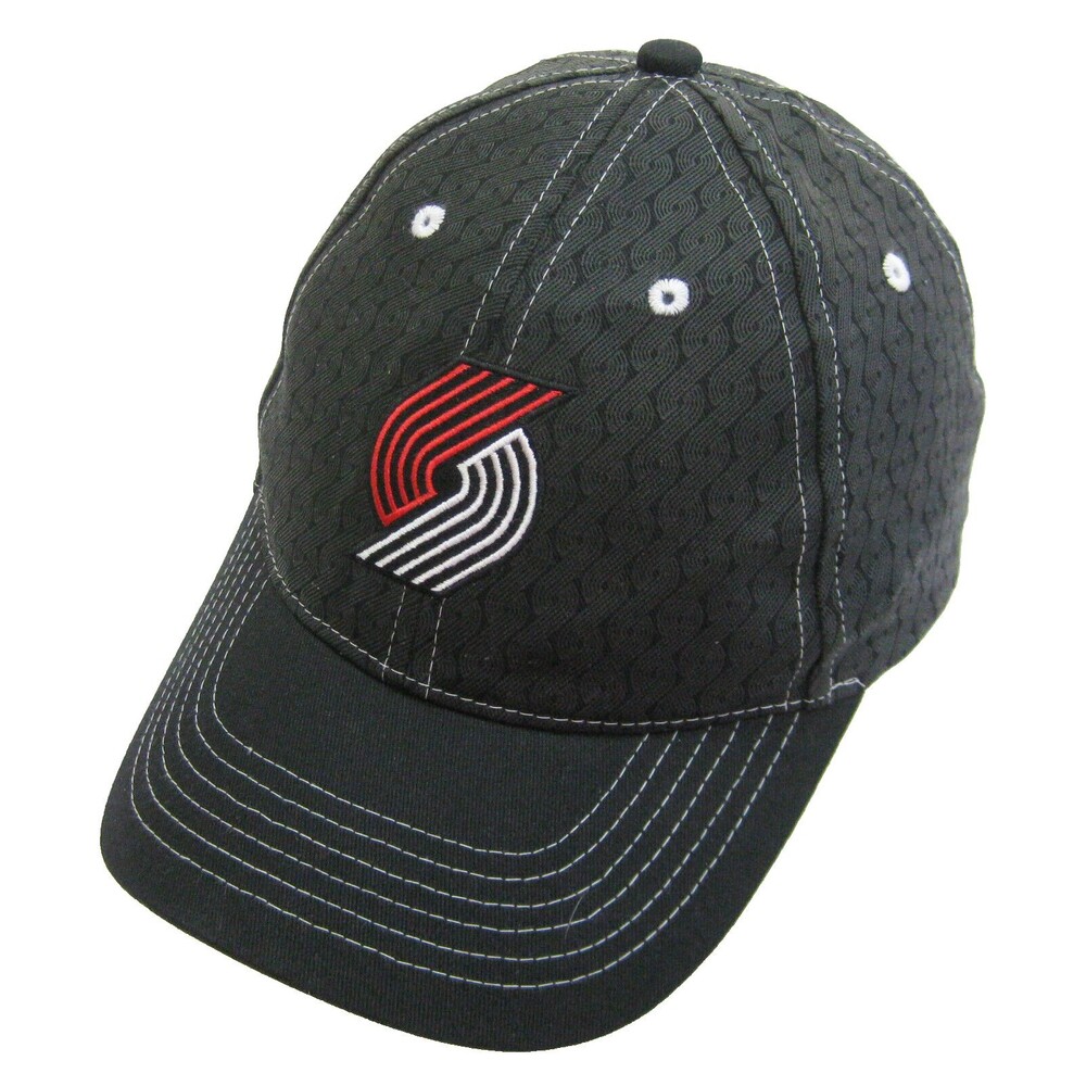 New Portland Trail Blazers Logo Men's Black Basketball Cap Hat (Adult Snapback)